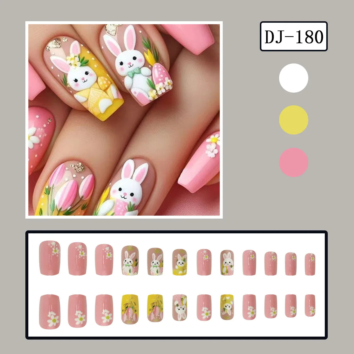 Fun Easter 24 Piece Nails