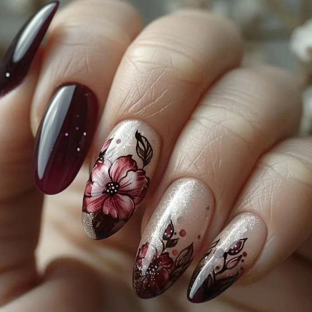 Old Romance 24 Piece Nails