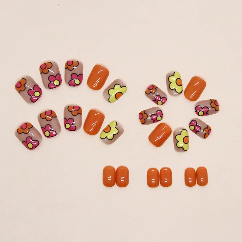 Floral Summer 24 Piece Nails