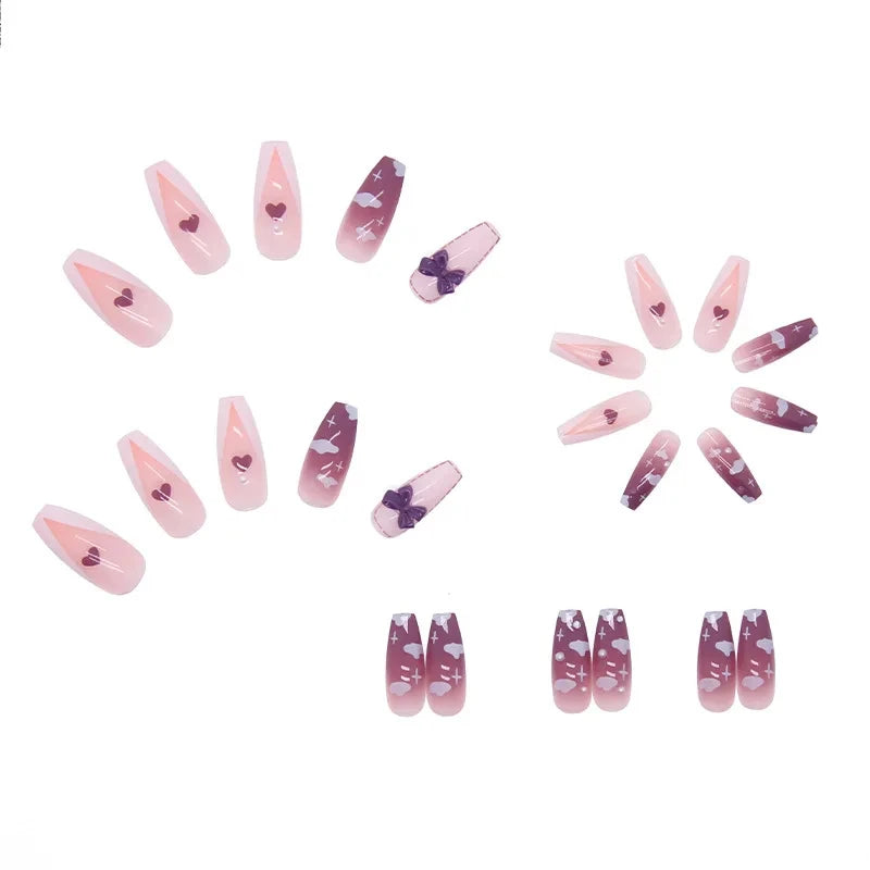 Bow Gossip 24 Piece Nails