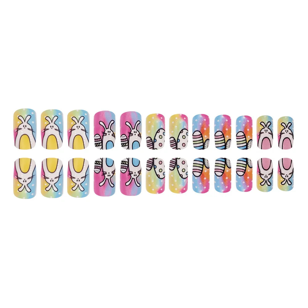 Retro Easter 24 Piece Nails