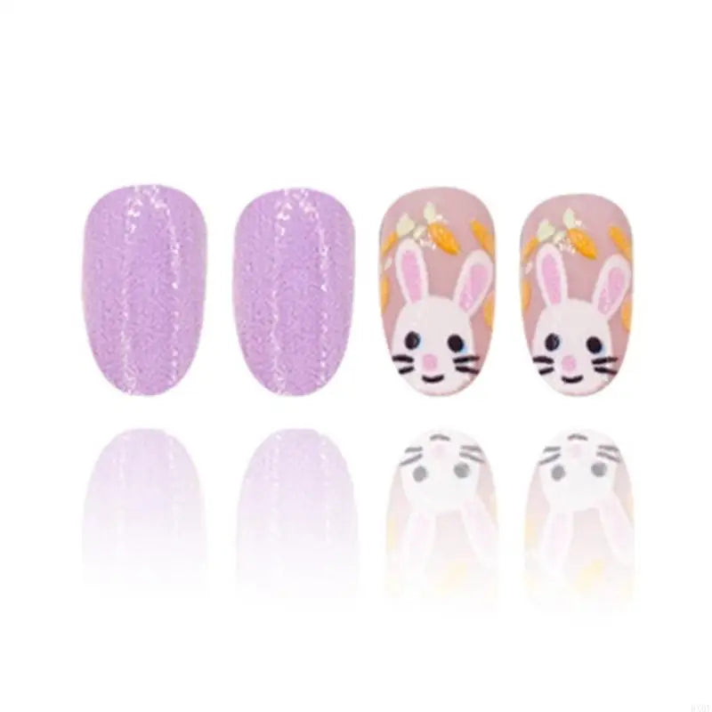 Bright Bunny 24 Piece Nails