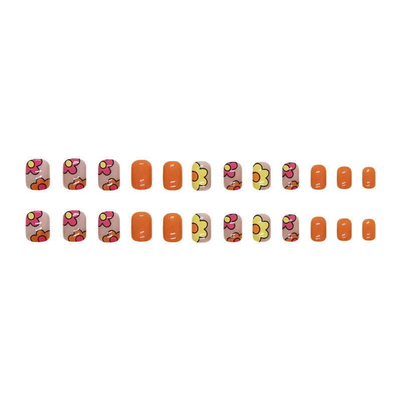 Floral Summer 24 Piece Nails