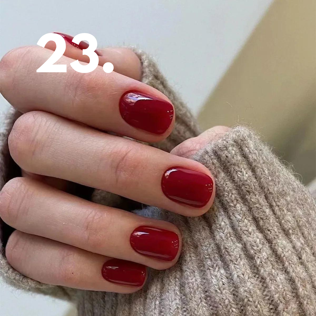 Solid Gloss Colour - Assorted Colours, 24 Piece Nail Set