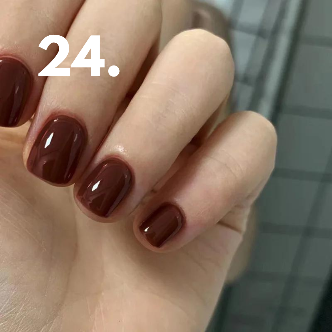 Solid Gloss Colour - Assorted Colours, 24 Piece Nail Set