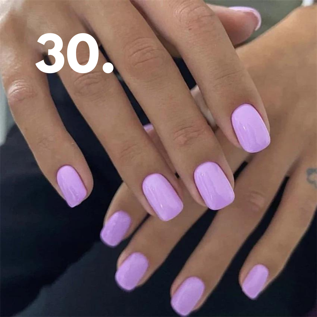 Solid Gloss Colour - Assorted Colours, 24 Piece Nail Set