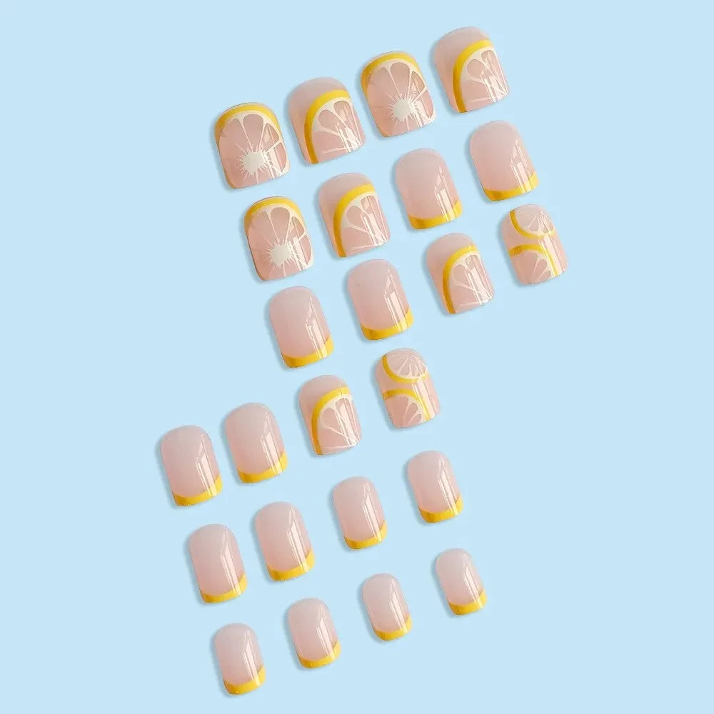 Sour Lemon 24 Piece Nails