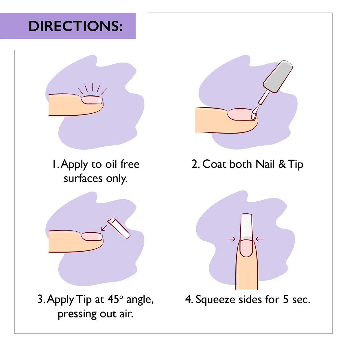 Fast-Dry Nail Glue | Professional Long-Lasting Bond for Press-on Nails (1/5pcs)