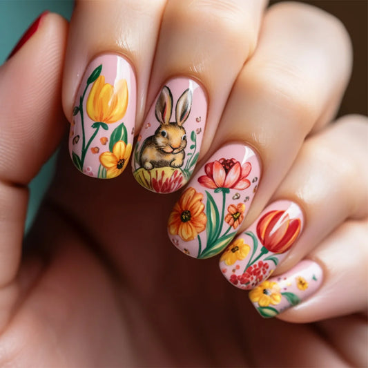 Pretty Easter 24 Piece Nails