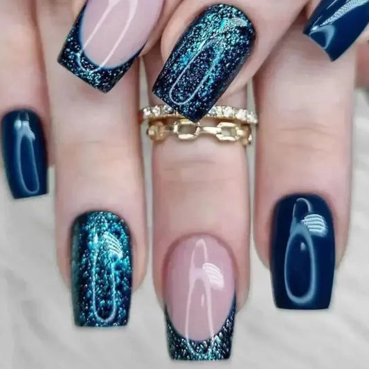 Forest Sparkle 24 Piece Nails