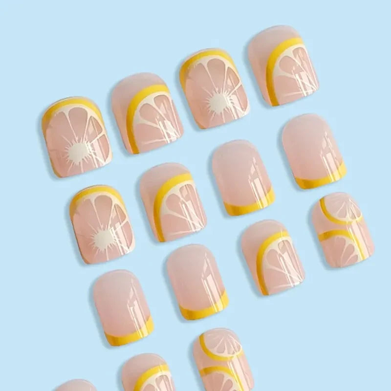 Sour Lemon 24 Piece Nails
