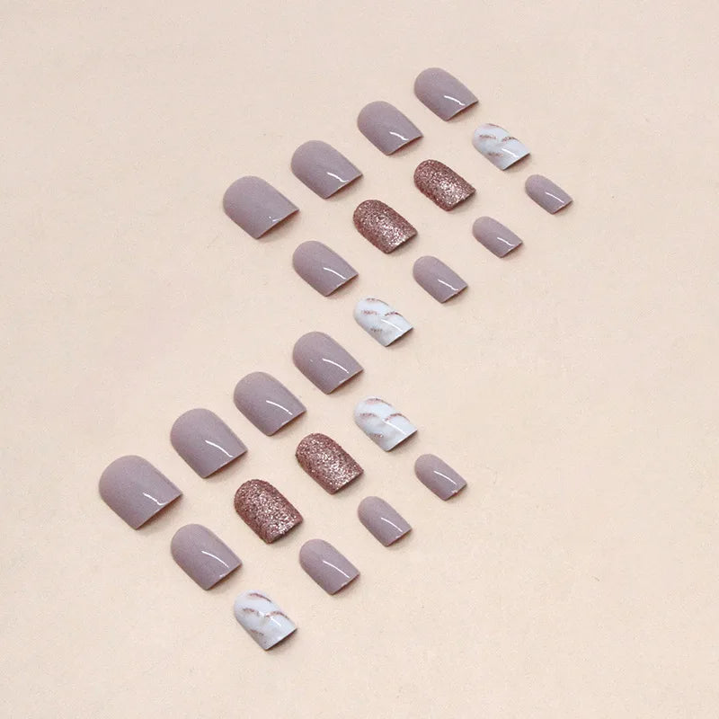 Golden Hour Glam 24 Piece Nails