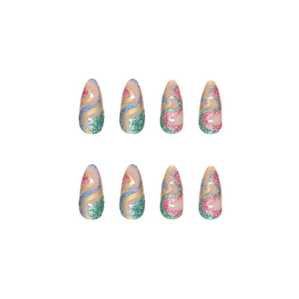 Disco Funk 24 Piece Nails