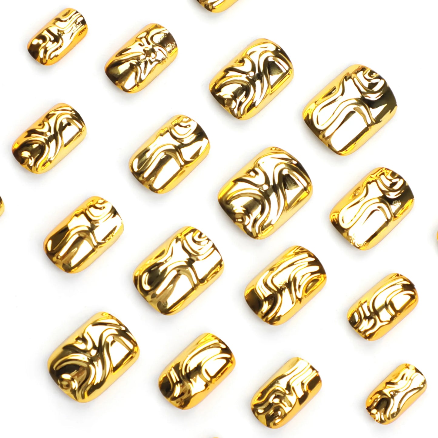 Gold Bestie 24 Piece Nails