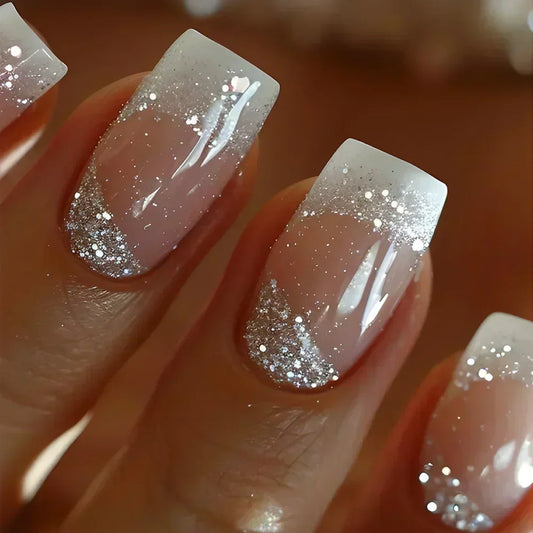 Sparkly Tips 24 Piece Nails