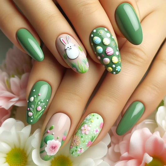 Green Eggs 24 Piece Nails