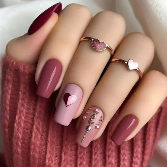 Heart Fashion 24 Piece Nails