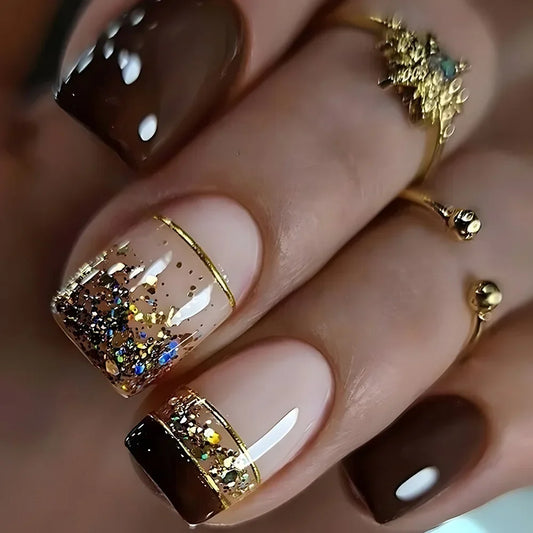 Gold Me Up 24 Piece Nails