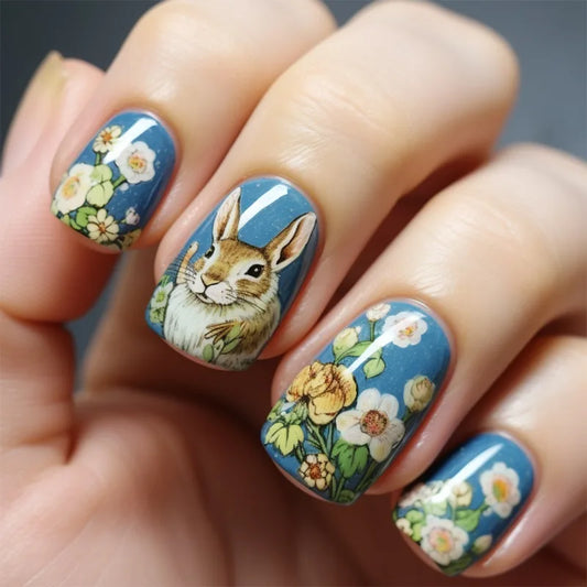 Aqua Bunny Easter 24 Piece Easter