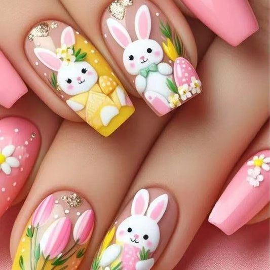 Fun Easter 24 Piece Nails