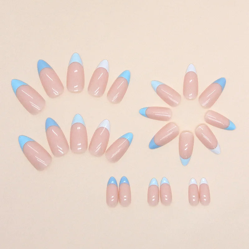 Blue Tones 24 Piece Nails
