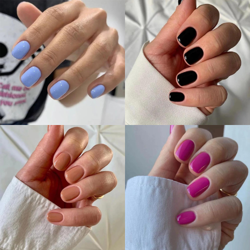 Solid Gloss Colour - Assorted Colours, 24 Piece Nail Set